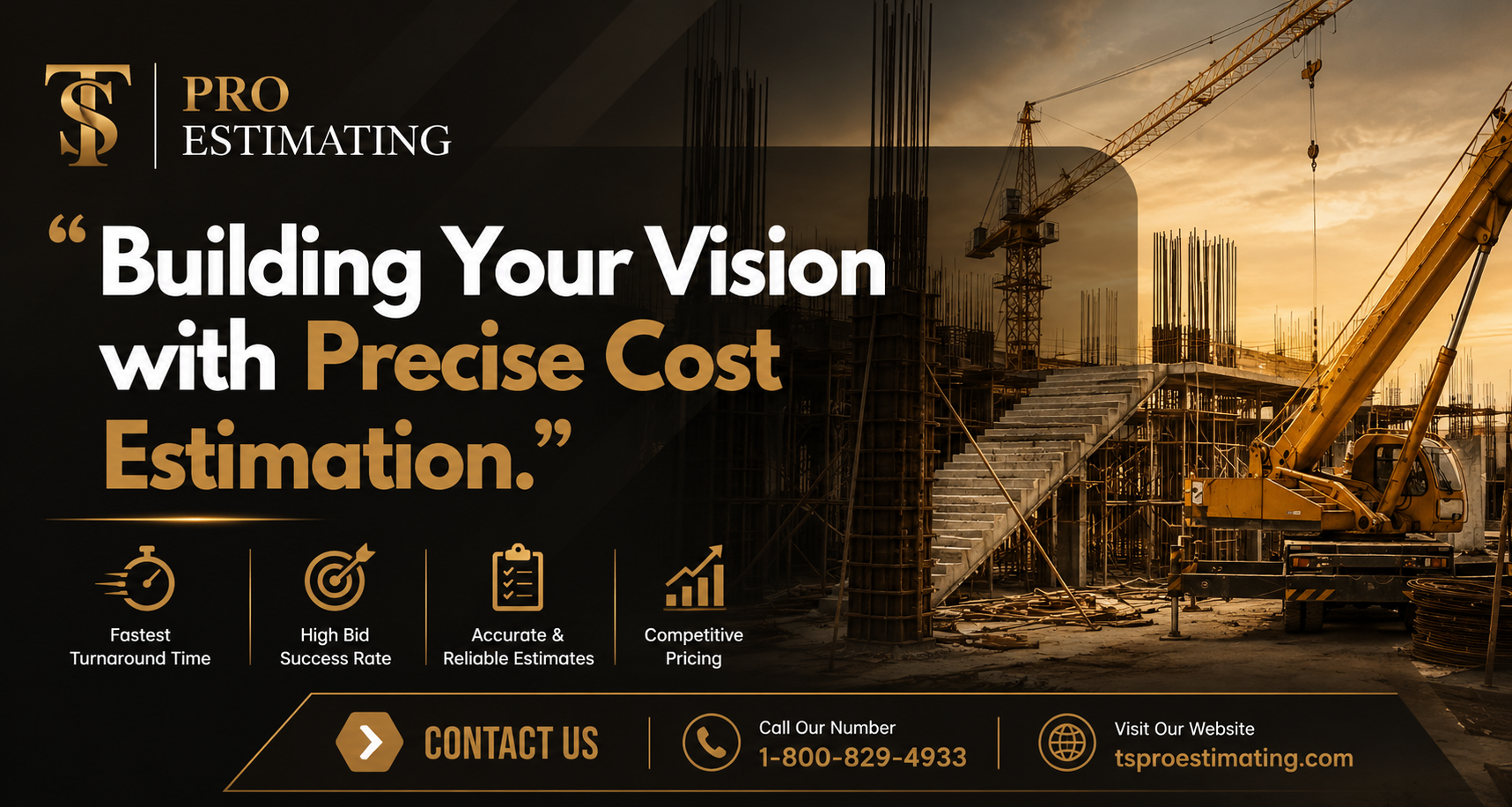 TS Pro Estimating construction estimating services — banner 4